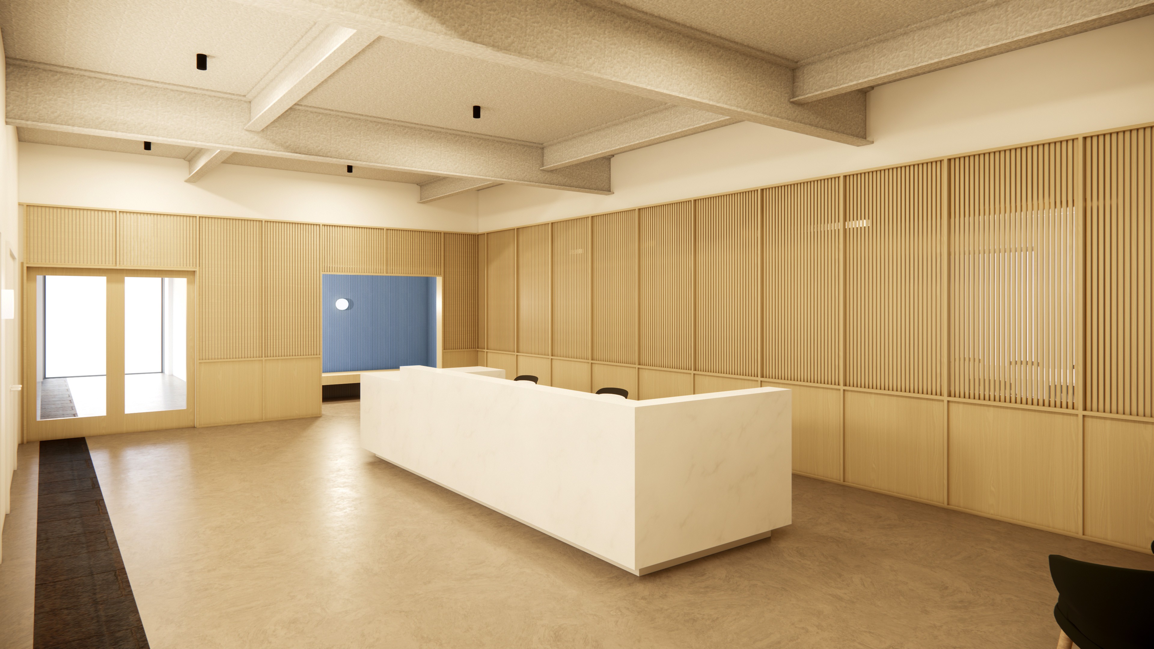 painting of eagle eye view of farmland