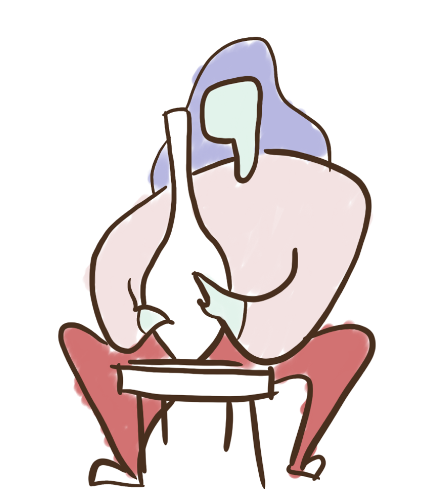 Person with iPad
